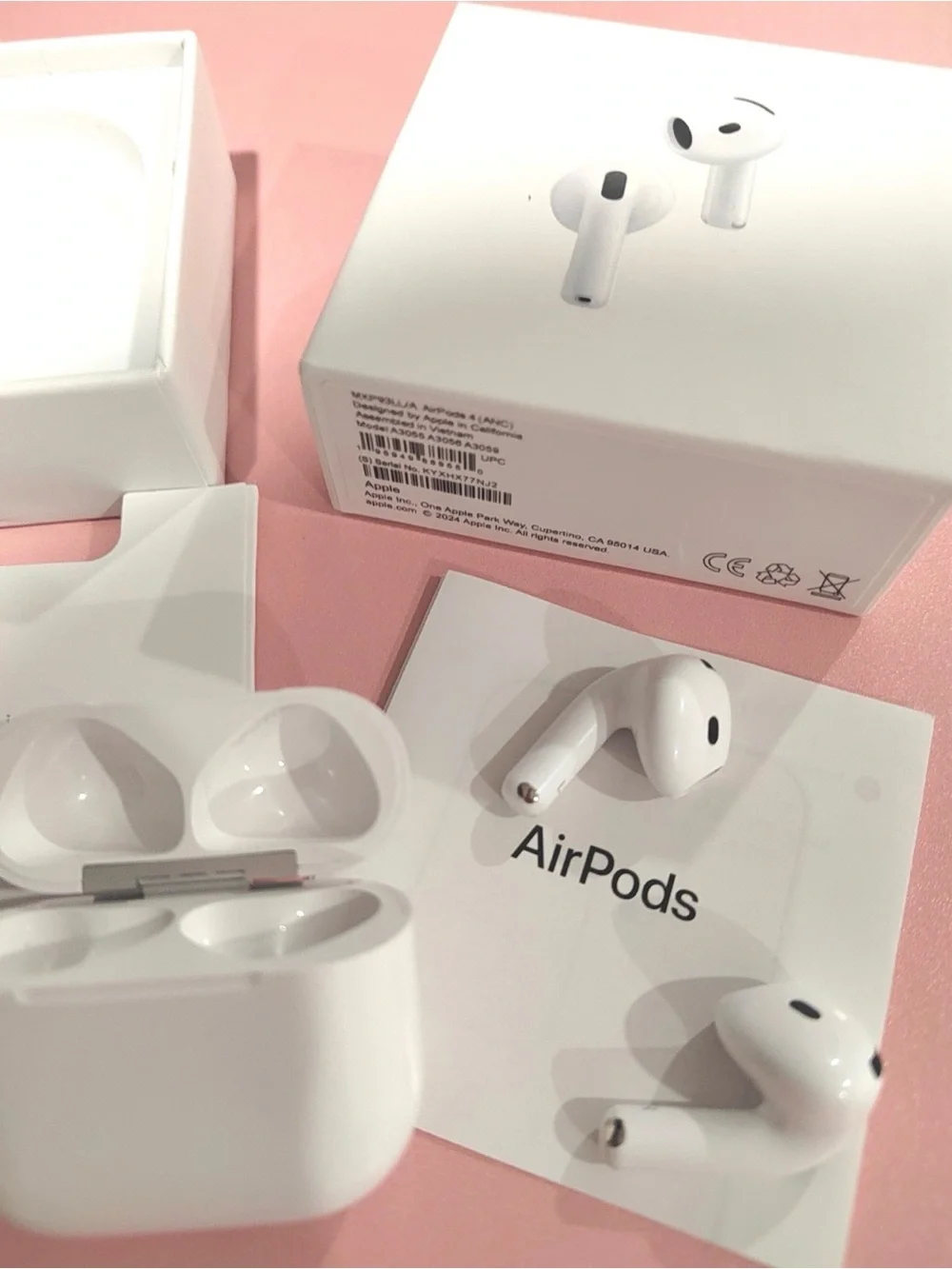 Apple Gen 4 Anc AirPods Wireless Earbuds with Charging Case